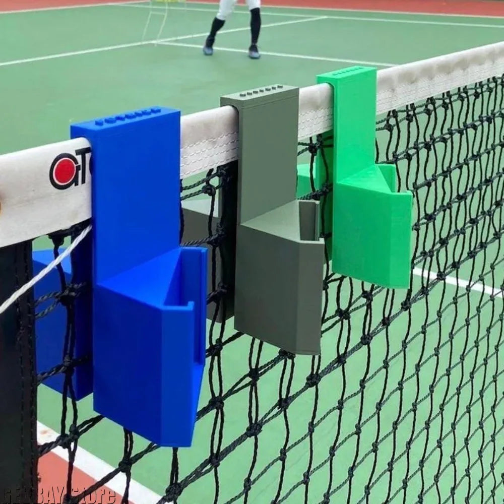 Support Téléphone Filet de Tennis — Double Perspective 3D